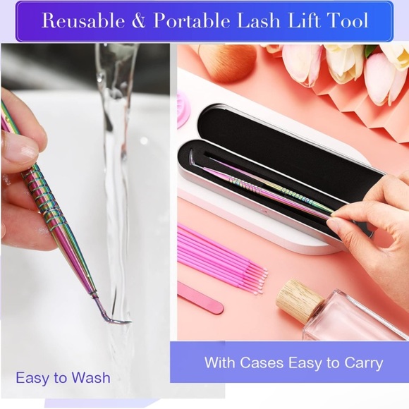Eyelash Lifting and Separating Tool - Rainbow Color - 2 Piece - Picture 4 of 7